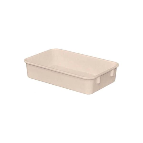 Mfg Tray Nestable Storage Tote, 9-3/4 in L x 6-1/8 in W x 2-1/8 in H, White, Fiberglass 9221085269 - main